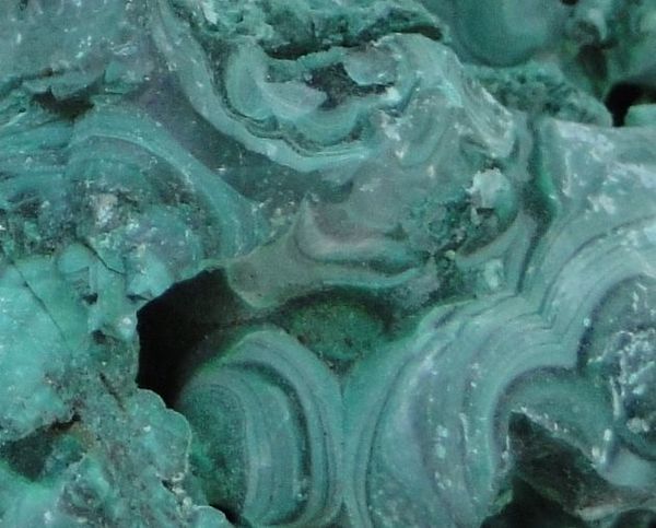 malachit; detail